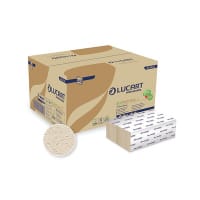 Lucart Pack of 15 EcoNatural ZFold Hand Towels 200 Sheets 864043