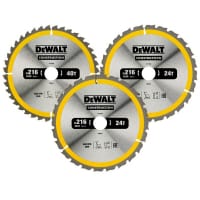 DeWALT DT1962-QZ circular saw blade 21.6 cm 3 pc(s)