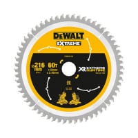 DeWALT XR FlexVolt Saw Blade 216mm x 30mm 60T