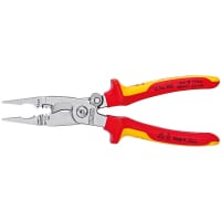 Knipex VDE Multifunctional Installation Pliers with Opening Spring 200mm