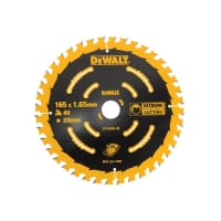 DEWALT Cordless Extreme Framing Circular Saw Blade 165x20mmx40T