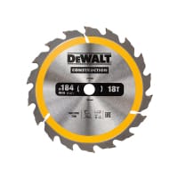DEWALT Portable Construction Circular Saw Blade 184x16mmx18T