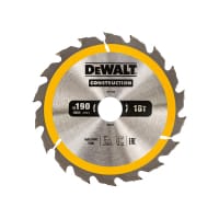 DEWALT Portable Construction Circular Saw Blade 190x30mmx18T