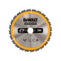 DEWALT Stationary Construction Circular Saw Blade 216x30mmx24T ATB/Neg