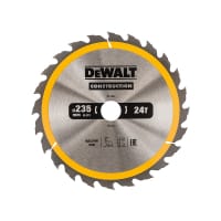 DEWALT Portable Construction Circular Saw Blade 235x30mmx24T