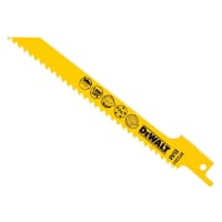 DEWALT Bi-Metal Reciprocating Blade for Wood, Fine Fast Cuts 152mmx6 TPI (Pack 5)