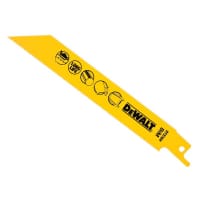 DEWALT Bi-Metal Reciprocating Blade for Metal 152mmx18 TPI (Pack 5)