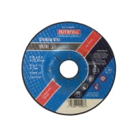 Faithfull Depressed Centre Metal Grinding Disc 115x6.5x22.23mm