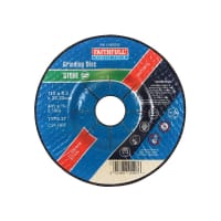 Faithfull Depressed Centre Stone Grinding Disc 115x6x22.23mm