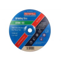 Faithfull Depressed Centre Stone Grinding Disc 230x6x22.23mm