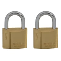 Faithfull Brass Padlock Keyed Alike 2x40mm