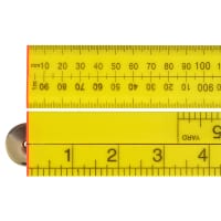 Faithfull Folding Rule Yellow ABS Plastic 1m / 39in