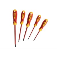 Faithfull VDE Soft Grip Screwdriver Set, 5 Piece