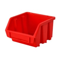 Faithfull Interlocking Storage Bin Size1 Red 116x112x75mm