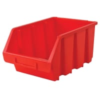Faithfull Interlocking Storage Bin Size 3 Red 170x240x126mm