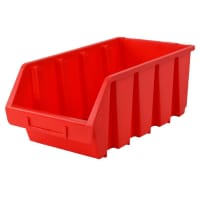 Faithfull Interlocking Storage Bin Size 4 Red 209x340x155mm
