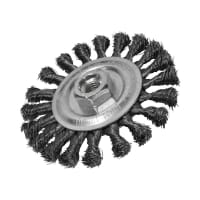Faithfull Circular Wire Brush 115x12mm M14x2 Bore, 0.35mm Wire