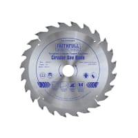 Faithfull TCT Cordless Trimsaw Blade 165x20mmx24T POS