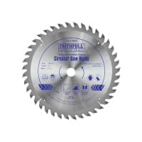 Faithfull TCT Circular Saw Blade 180x16mmx40T POS