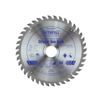 Faithfull TCT Circular Saw Blade 190x30mmx40T POS