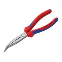 Knipex Bent Snipe Nose Side Cutting Pliers Multi-Component Grip 200mm (8in)