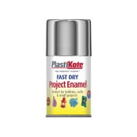 PlastiKote Fast Dry Enamel Aerosol Chrome 100ml
