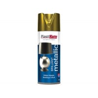 PlastiKote Brilliant Metallic Spray Gold 400ml