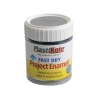 PlastiKote Fast Dry Enamel Paint B35 Bottle Chrome 59ml