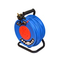 TALAtools Heavy-Duty Cable Reel 220V 2-Socket 25m