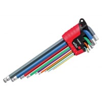 Wiha ErgoStar MagicRing Colour Hex Ball End L-key Set, 9 Piece