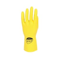 Shield Pack of 12 Rubber Household Gloves 0.33mm 30cm Pairs Yellow GR03Y12
