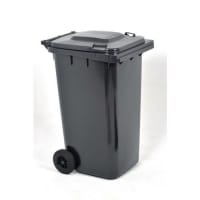 Recycling wheelie bins with grey body and choice of 4 coloured lids Single Pack