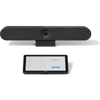 Logitech Rally Bar Huddle & Tap IP Video Conferencing System - Ethernet LAN, All-in-One Group Video Bar, Up to 6 Participants - For Small Business Meeting Rooms