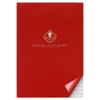 Brookland Bond A5 Writing Pad - 100 Sheets - White Ruled - Perfect for Neat and Organized Writing