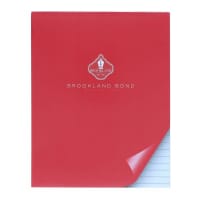 Brookland Bond Writing Pad 135x170mm - 100 Sheets - White Ruled - Compact and Convenient for Everyday Writing