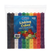 Clever Kidz Linking Cubes 100 Pieces - Ideal for STEM Learning and Building Skills