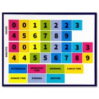 Clever Kidz Magnetic Board 420x288mm - Learn to Tell the Time