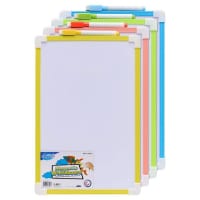 Clever Kidz Magnetic Dry Wipe Whiteboard Assorted Colours - Versatile Whiteboard for Writing and Drawing