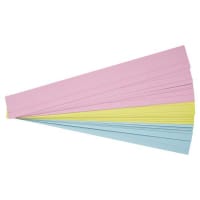 Clever Kidz Wipe-Off Sentence Strips 3x24 inch Coloured Pack of 30 - Interactive Strips for Writing and Learning