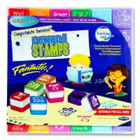 Clever Kidz Teaching Aid Reward Stamps - 6 Assorted Colors for Motivational Learning