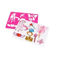 Crafty Bitz Stencil 185x265mm - Unicorn & Fairy - Imaginative Art Activity