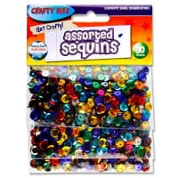 Crafty Bitz Assorted Sequins 30g Pack - Sparkly Craft Decorations
