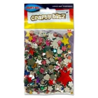 Crafty Bitz Assorted Colour Plastic Jewels - Sparkly Decorations for Crafts