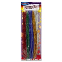 Crafty Bitz 12-inch Glitter Pipe Cleaners Pack of 30 - Fun Craft Stems