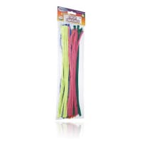 Crafty Bitz Neon Chenille Pipe Cleaners - 7 Pieces of Each Colour Pack of 42