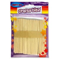 Crafty Bitz Natural Wooden Lollipop Sticks Pack of 50 - Perfect for DIY Crafts