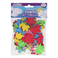 Crafty Bitz Foam Self Adhesive Stickers Pack of 90 - 3 Assorted Designs - Fun Craft Stickers