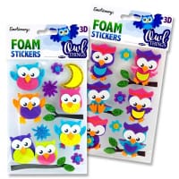 Emotionery 3D Foam Stickers Owl Things Assorted Colours Pack of 2