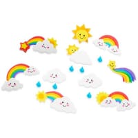 Emotionery 3D Foam Stickers - Rainbow - Fun Colourful Stickers