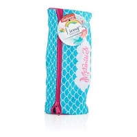 Emotionery Round Pencil Case - Mermaid Design in 2 Assorted Colors - Stylish & Functional for School, Office, and Travel